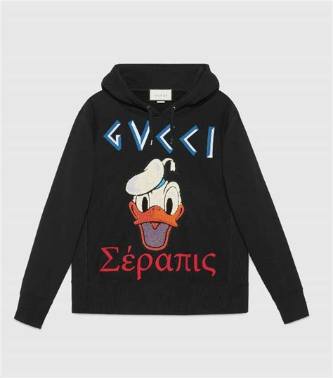 gucci donald duck hoodie grailed|gucci mickey mouse hoodie.